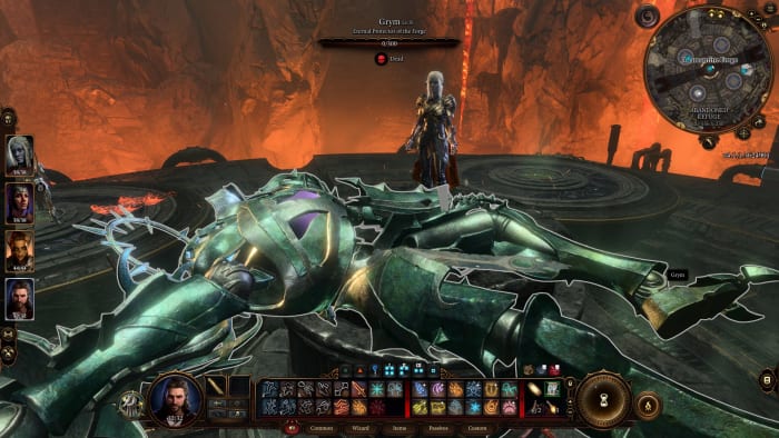 Baldur's Gate 3 Grym lays defeated.